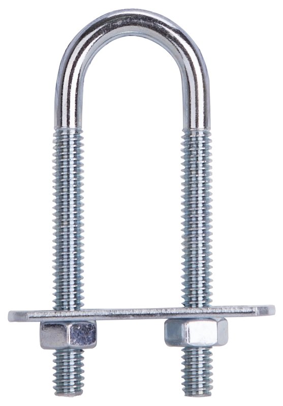 BOLT U STEEL 1/4X3/4X2.5 ZN   