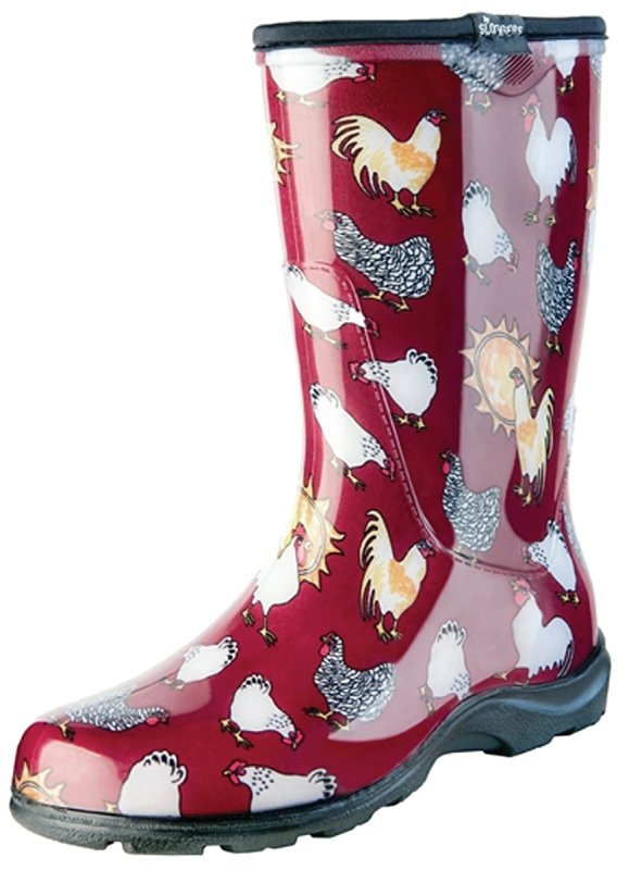 [4273140] BOOT RAIN/GARD WOMEN RED SZ 6 