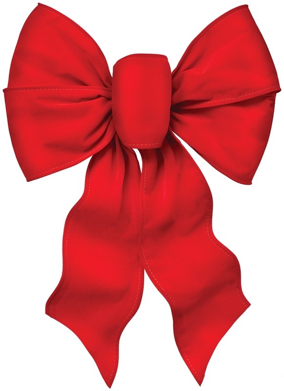 [3436888] BOW 7LOOP WIRED DLX RED VELVET