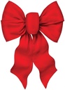 BOW 7LOOP WIRED DLX RED VELVET