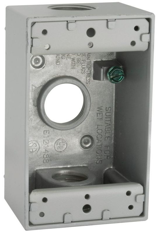 BOX OUTLET ALUM 1G 3/4INCH NPT