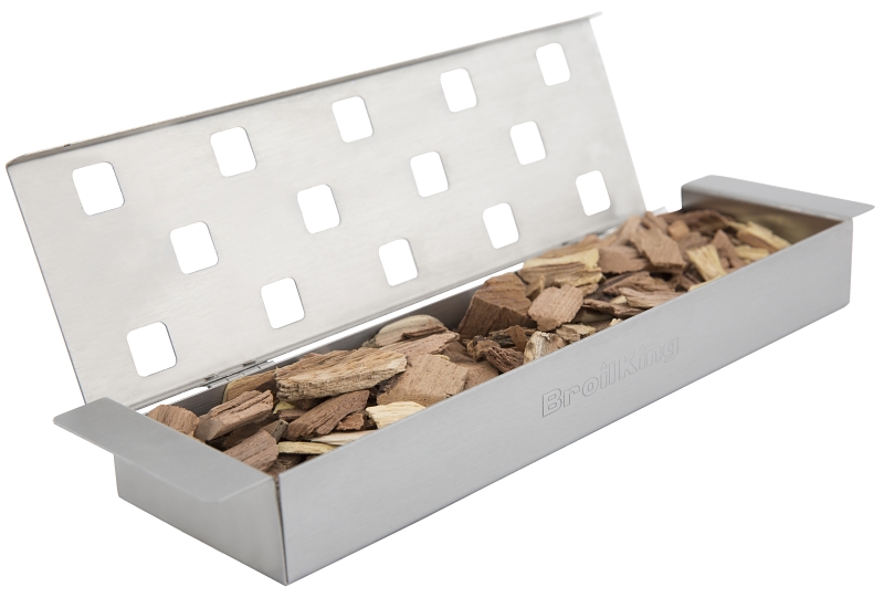 BOX SMOKER HINGED LID STAINSTL