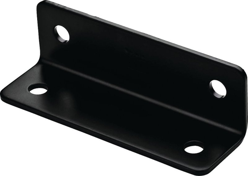 BRACE CORNER 1.6X5X1/8 BLK STL