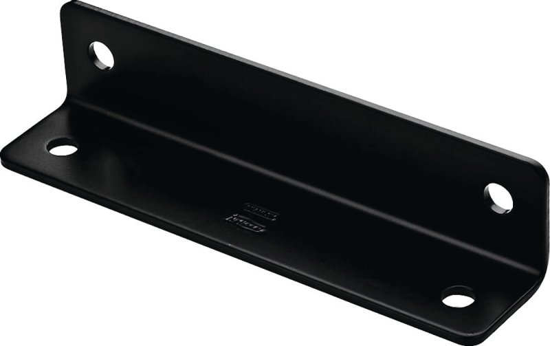 BRACE CORNER 1.6X7X1/8 BLK STL