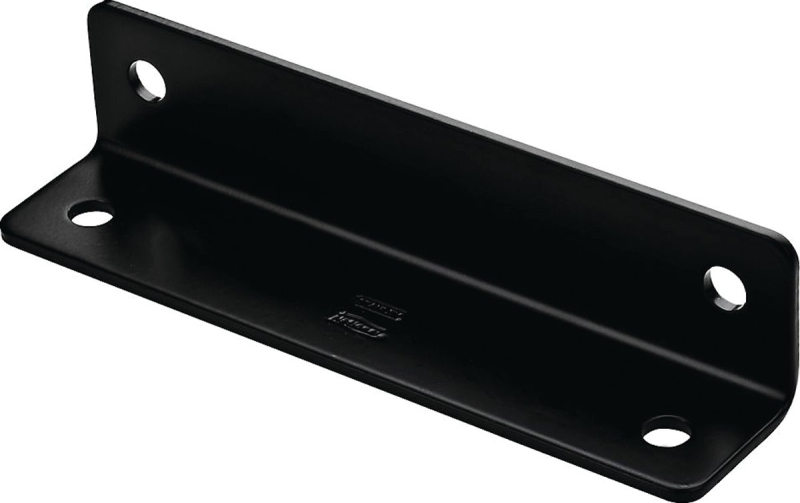 BRACE CORNER 1.6X7X1/8 BLK STL