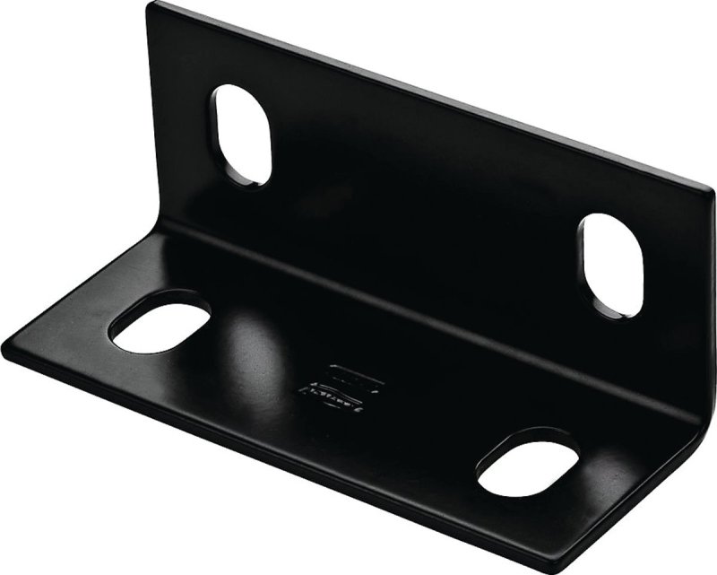 BRACE CORNER 2.1X5X1/8 BLK STL