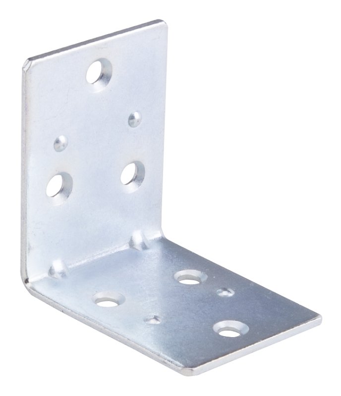 BRACE CORNER DBL WIDE 2IN ZINC