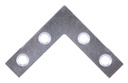 BRACE CORNER FLT STL 1.5X3/8ZN