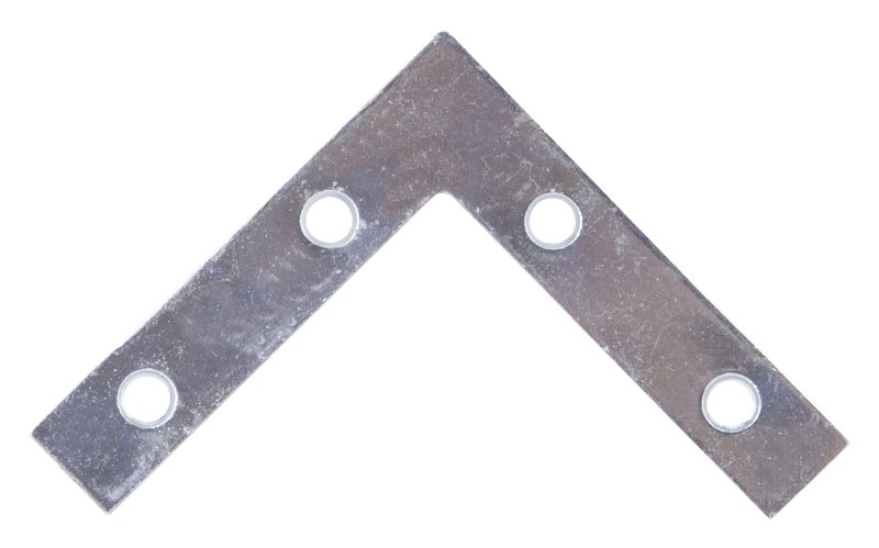 BRACE CORNER FLT STL 2.5X.5 ZN