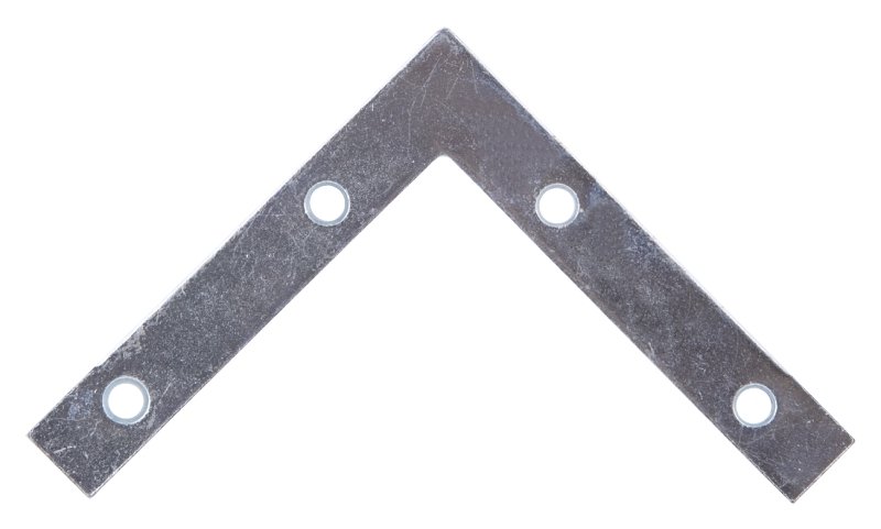 BRACE CORNER FLT STL 3IN ZNC  