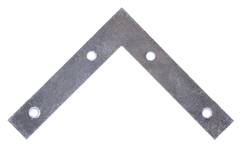 BRACE CORNER FLT STL 5-7/8 ZNC