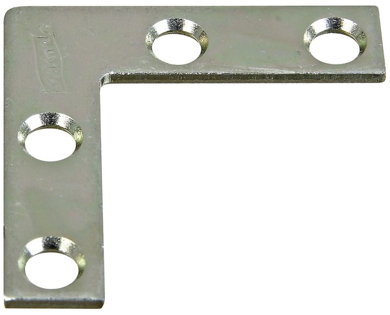 BRACE CORNER FLT STL1.5X3/8 ZN