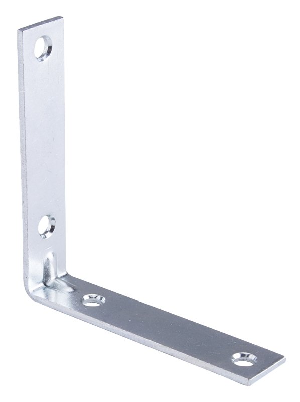 BRACE CORNER STEEL 4IN ZNC    