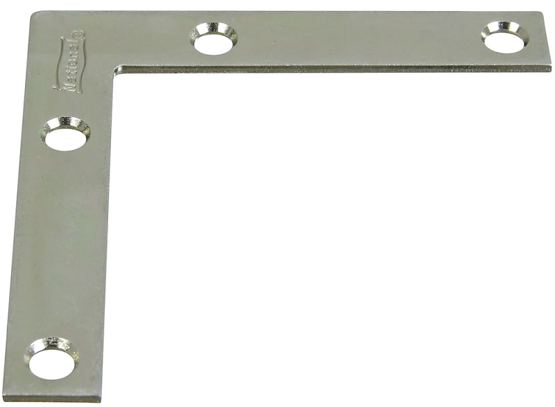 BRACE CRNER FLT STL ZN 3X1/2IN