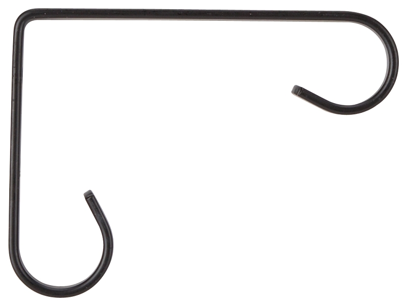 BRACKET PLANT BLACK SCROLL 4IN
