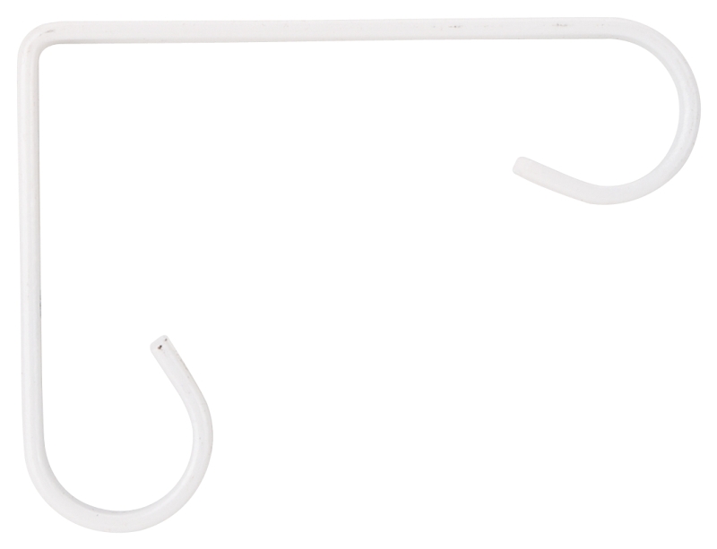 BRACKET PLANT WHITE SCROLL 4IN