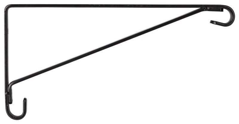 BRACKET PLANTER BLACK 8IN     