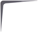 BRACKET SHELF 12INX14IN GRAY  