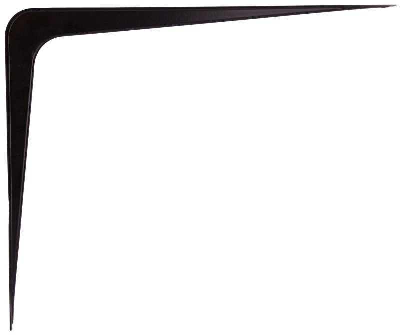 BRACKET SHELF BLACK 12X14IN   