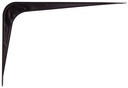 BRACKET SHELF BLACK 6X8IN     