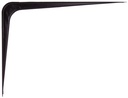 BRACKET SHELF BLACK 8X10IN    
