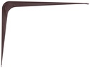 BRACKET SHELF CHOCOLATE 8X10IN