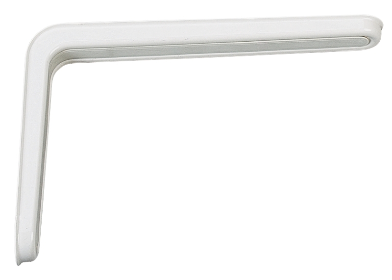 BRACKET SHELF DEC STL 8IN WHT 