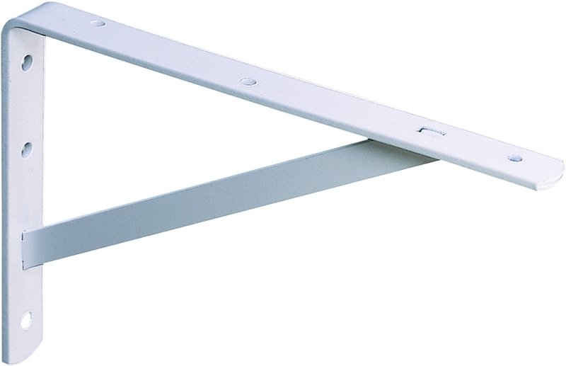 BRACKET SHELF STL HD WHT 12IN 