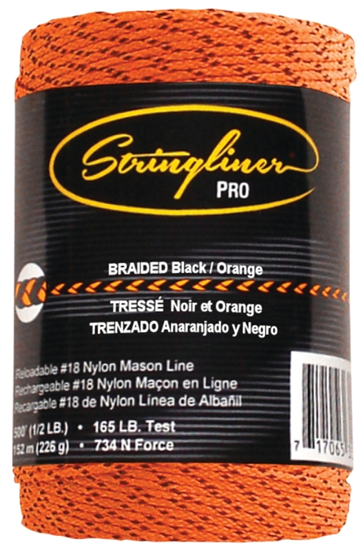 BRAID LINE REPL ORG/BLK 500FT 