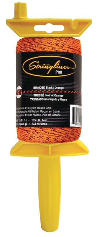 BRAIDED LINE FL ORG/BLK 500 FT