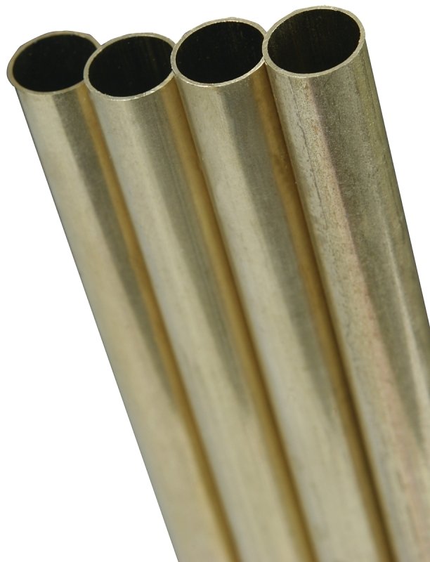 BRASS TUBE ROUND 9/16X12      
