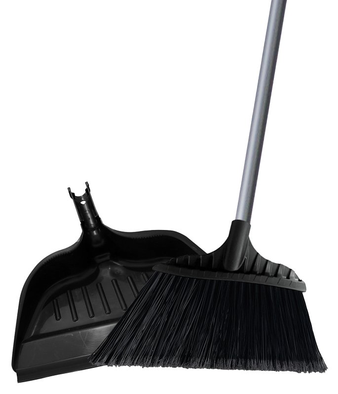 BROOM ANGLE W/DUSTPAN LG 15IN 