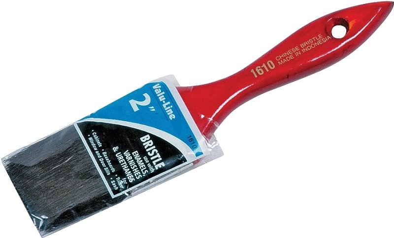BRUSH VRNSH WALL BLK CHINA 2IN
