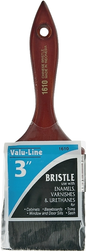 BRUSH VRNSH WALL BLK CHINA 3IN