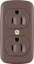 BRWN 15A 3WIRE DUPLEX RECPT   