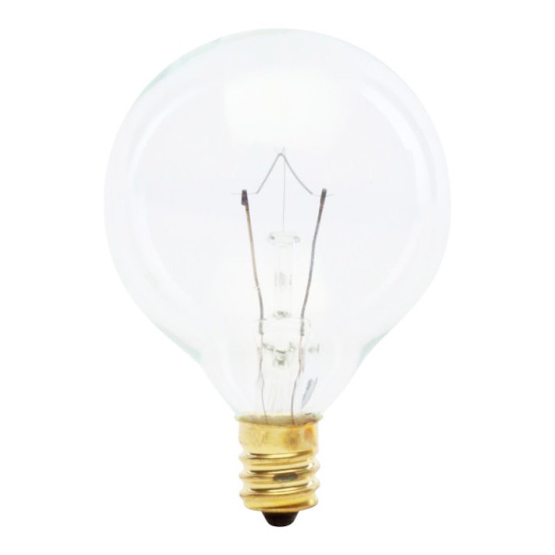BULB DCRTV CLEAR GLB G16.5 25W