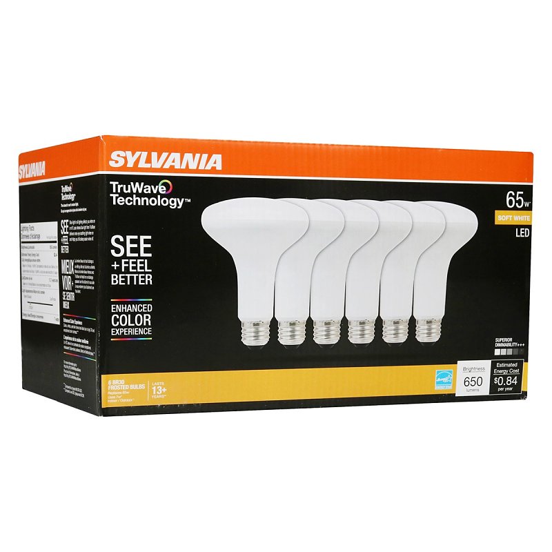 BULB LED BR30 SOFT WHITE 65W  