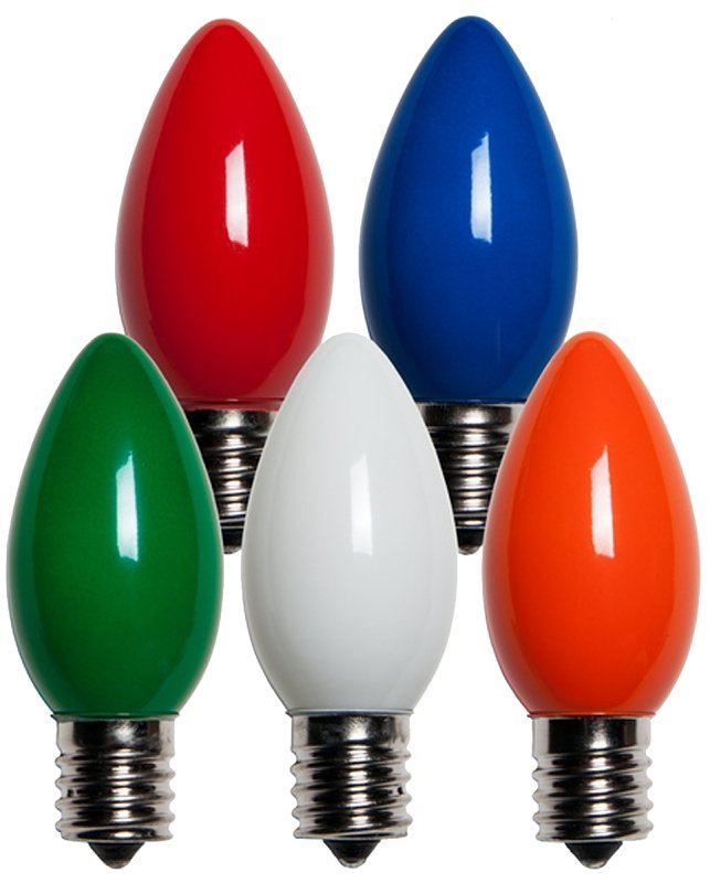 [4239919] BULB REP CERAMIC C9 MULTI 25CT