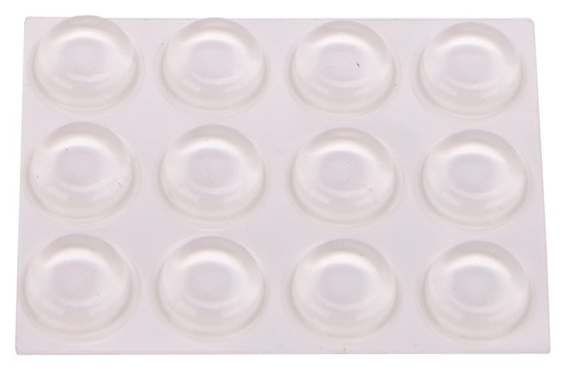 BUMPER DOME CLR SELFSTIK 1/2IN