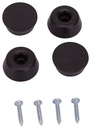 BUMPER SCREW RUBBER 1IN BLACK 
