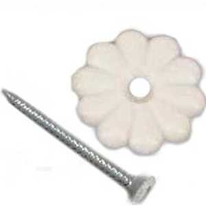 [6440879] BUTTON ROSETTE W/SCRW W PACK/6
