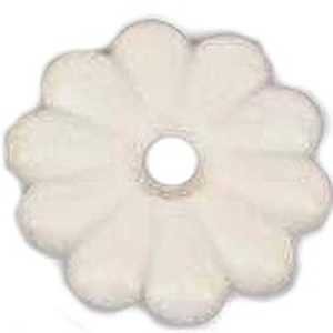 [6440903] BUTTON ROSETTE WHITE 100BAG   