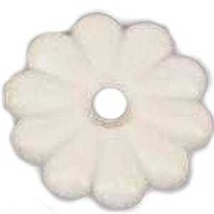 BUTTON ROSETTE WHITE 100BAG   