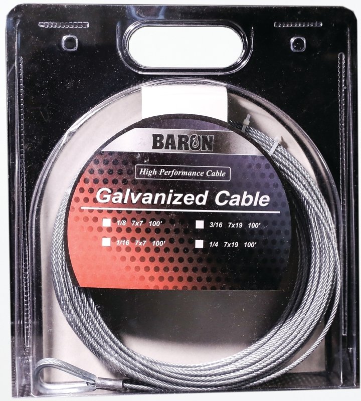 [2865053] CABLE GALV PRECUT 7X19 3/16 50