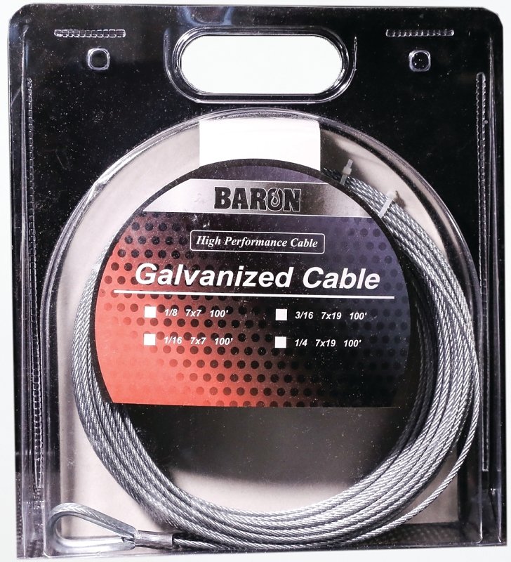 [6341424] CABLE GALV PRECUT 7X19 3/8 50 