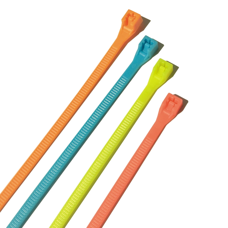 CABLE TIE ASST FLUO 75LB 8IN  