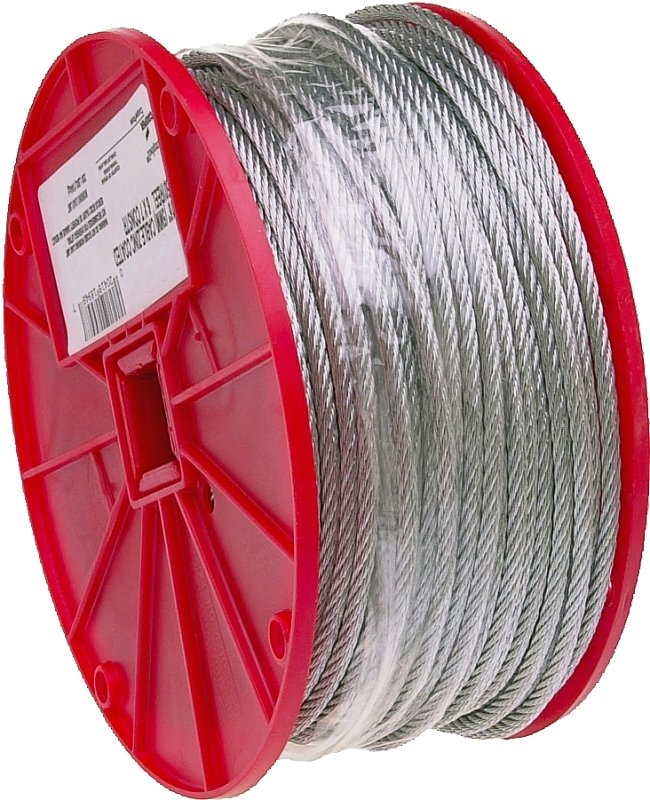 CABLE UNCOATED 1/4INX250 FT   