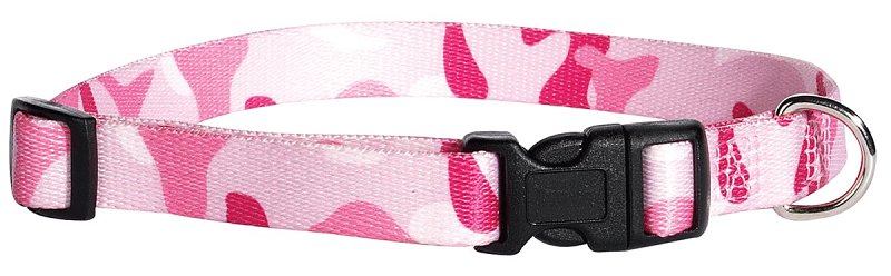 CAMO COLLAR PINK 14-20IN      