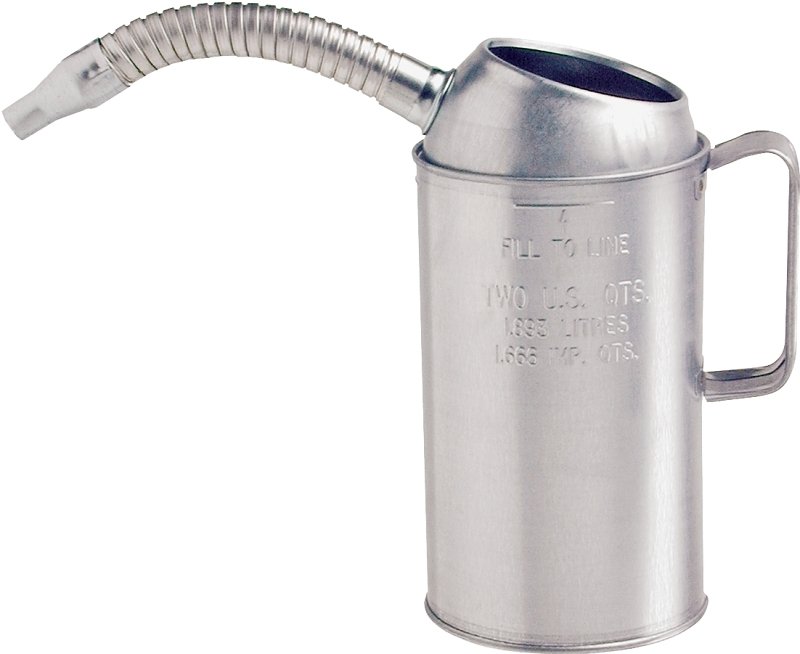 CAN MEASURE GALV W/FLEXSPT 1QT