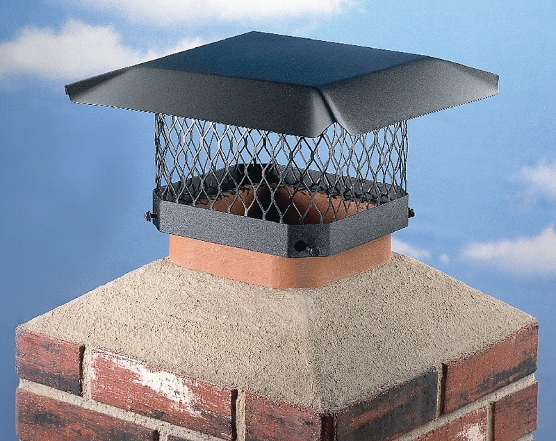 CAP CHIMNEY 13X18IN GLVSTL BLK